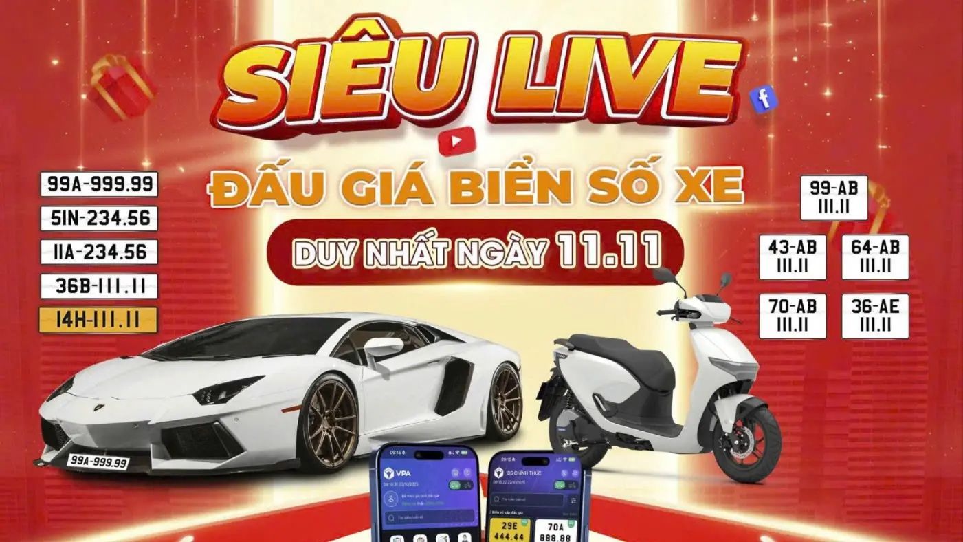 VPA tổ chức đấu giá biển số xe trên nền tảng số FPT Play